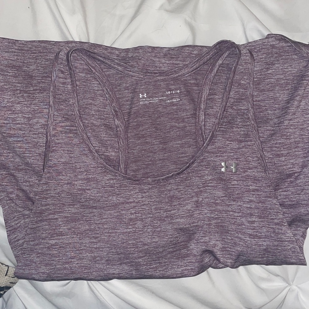 Purple and white mixed UNDER ARMOUR razor back!